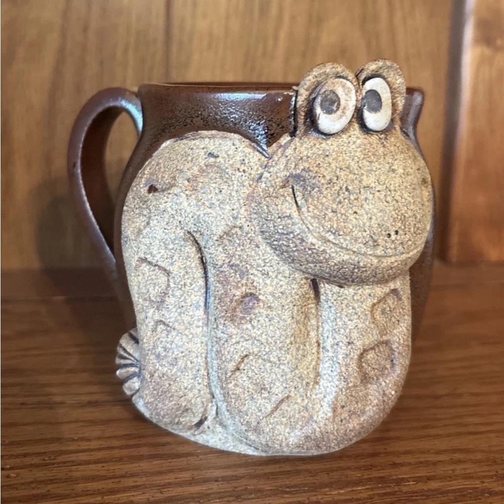 Snake Smiling Face Studio Pottery Mug
